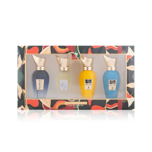 Volaré Gold Eau de Parfum Discovery Set 4x25ml – Exklusives Unisex Nischen-Parfum Geschenkset mit Milano 22, Mexican Bronco, Esta Oro & Esta Puro – Premium Düfte aus Dubai