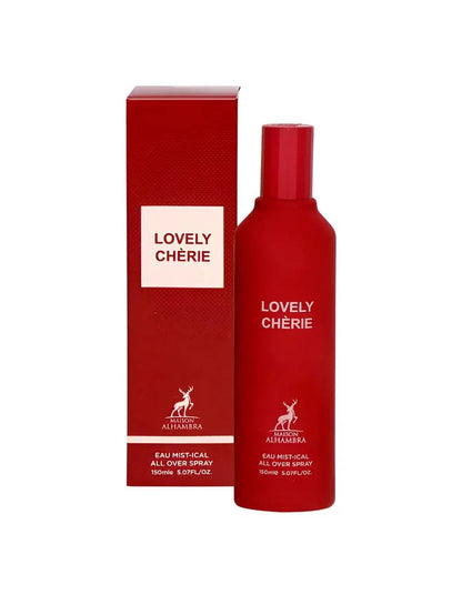 Maison Alhambra Forbidden Love Eau Mist-ical All Over Spray 150ml – Luxuriöses Haar- & Körperspray mit saftiger Kirsche, Bittermandel & Vanille – Langanhaltender Gourmand Bodymist aus Dubai