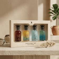 Volaré Eau de Parfum Discovery Set 4x25ml – Exklusives Unisex Parfum Proben-Geschenkset mit Opulent Mirage, Santorini Beaches, Arctic Breeze & Palm Chill – Premium Düfte aus Dubai