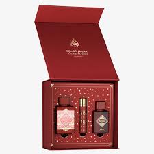 Lattafa Bade'e Al Oud Sublime Luxus Geschenkset (3-teilig) – Fruchtig-Eleganter Unisex Duft mit Rotem Apfel, Litschi & Rose – Premium Parfum Box inkl. Eau de Parfum 100ml, Hair Mist & Travel Spray