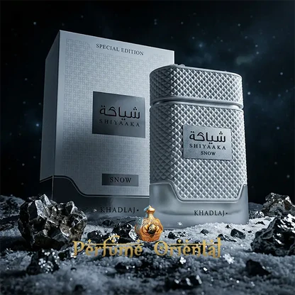 Khadlaj Shiyaaka Snow Eau de Parfum 100ml – Extrem Frischer & Eleganter Herren & Unisex Duft – Langanhaltendes Arabisches Parfum mit Zitrus, Moschus & Holzigen Noten